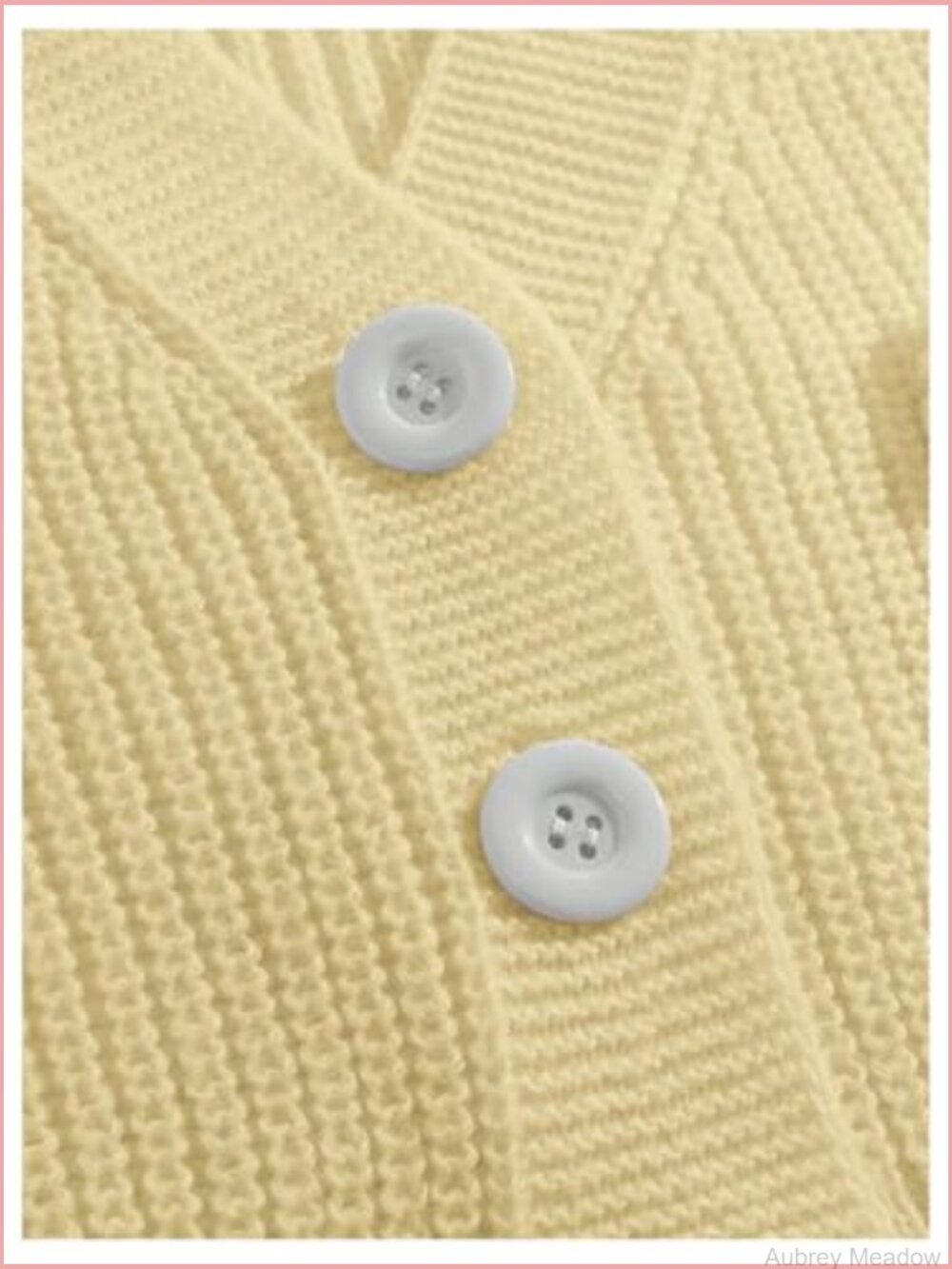 Women's V-Neck Bow Cardigan Sweater Button Down Long Sleeve Knit - Picture 4 of 5